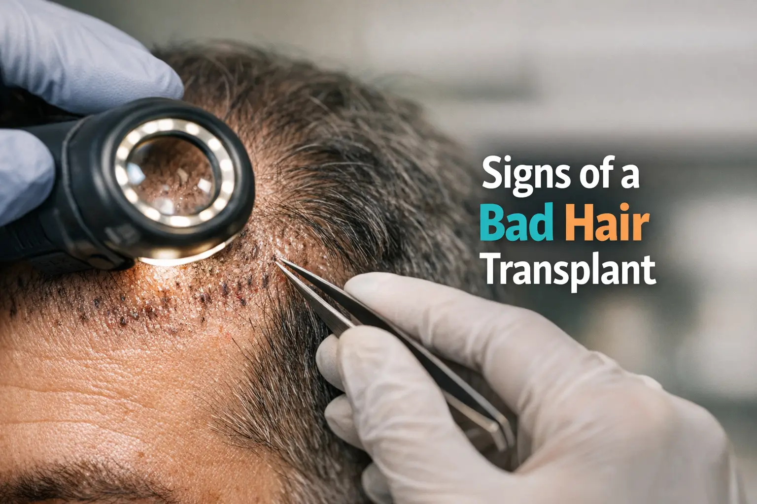 Signs of a Bad Hair Transplant Signs of a Bad Hair Transplant